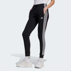 Брюки спортивные adidas Essentials 3-Stripes Fleece Pants, размер M INT, black / white