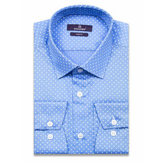 Рубашка POGGINO, размер M (39-40 cm.), cиний