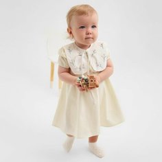 Школьный сарафан Minaku MINAKU: Cotton collection BABY, размер 80/86, айвори