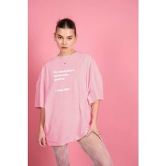 Футболка BYGG, размер base, белый, розовый