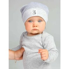 Шапка Luchikkids Luchik kids для взрослых и детей, размер 36-40, серая