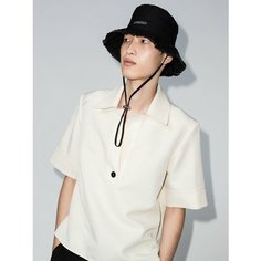 Панама Jacquemus Le Bob Artichaut для мужчин, размер 58 RU, черный