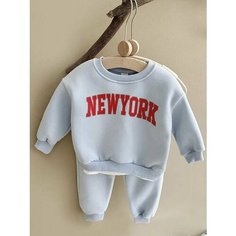 Костюм спортивный , размер 2-3 года (98-104 см), черный/белый Нет бренда