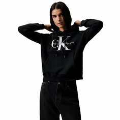 Свитшот CALVIN KLEIN CORE MONOLOGO HOODIE, размер TM, , черный