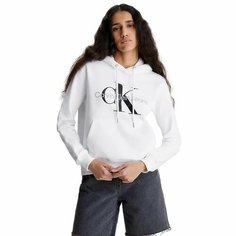 Свитшот CALVIN KLEIN CORE MONOLOGO HOODIE, размер TXS, , белый