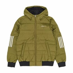 Куртка adidas M DWN 3S PUF JK, размер L, зеленый/желтый