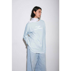 Лонгслив BYGG, размер base, , белый, голубой