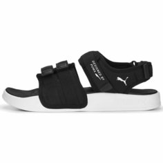 Шлепанцы PUMA, размер 38, черный/белый