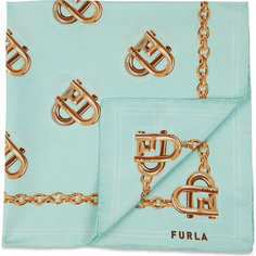 Платок FURLA для женщин,60х60 см, зеленый