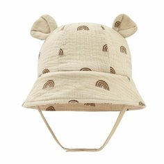 Панама BABYSTORE для детей, размер 36/44, бежевый/коричневый