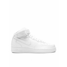 Кроссовки NIKE Air Force 1 07 Mid, размер 8.5 US, серебристый