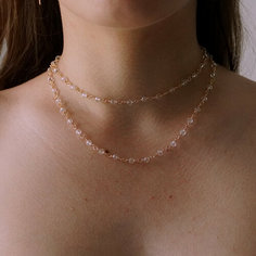 Чокер cosha_brand, стекло, длина 33 см, золотой