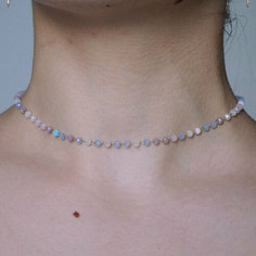 Чокер cosha_brand, стекло, длина 33 см, голубой