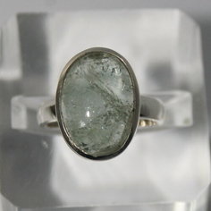 Кольцо True Stones, аквамарин, размер 17, ширина 11 мм, голубой