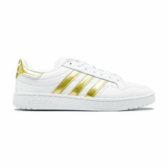 Кеды adidas, размер T45, белый/золотой
