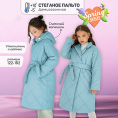 Пальто Amarobaby PRETTY, размер 128/134, blue