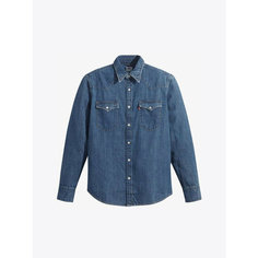 Рубашка Levis BARSTOW WESTERN STANDARD MED INDIGO FLAT FINISH, размер S, cиний Levis®