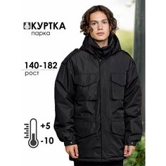 Парка Batik, размер 182, черный Батик