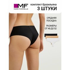 Трусы MARK FORMELLE Нижнее белье, размер L, бежевый, черный, белый