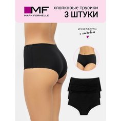 Трусы MARK FORMELLE Нижнее белье, комплект из 3 шт., размер XL, черный/черный