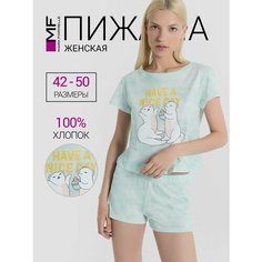 Пижама для кормящих мам MARK FORMELLE Одежда для дома, размер M, голубой