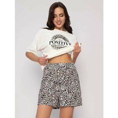 Шорты Fashion Margo, размер 50, коричневый, бежевый