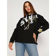 Лонгслив Fashion Margo, размер 52, , черный