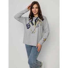 Лонгслив Fashion Margo, размер 46, , серый меланж