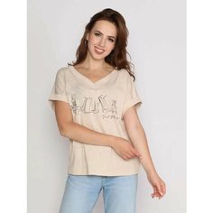 Футболка Fashion Margo, размер 44, кремовый