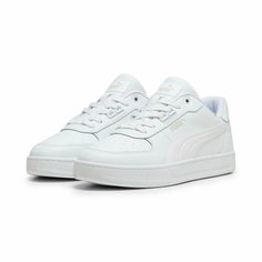 Кеды PUMA Caven 2.0 Lux, размер 9 UK, PUMA White/Cool Light Gray