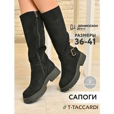 Сапоги T.Taccardi, полнота G (EU)/ на среднюю и широкую стопу, размер 38, черный