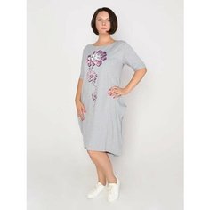 Платье Fashion Margo, размер 60, серый меланж