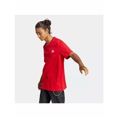 Футболка adidas Essentials Single Jersey Embroidered Small Logo Tee, размер M, красный
