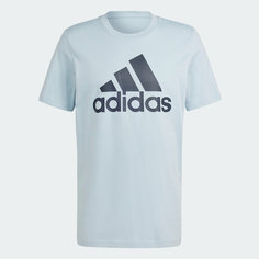 Футболка adidas, размер S, голубой