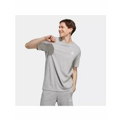 Футболка adidas Essentials Single Jersey Embroidered Small Logo Tee, размер M, серый