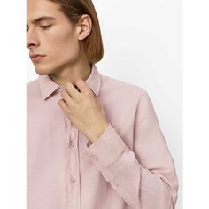 Рубашка JUST CLOTHES, размер 50, рoзовый
