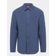 Рубашка JUST CLOTHES, размер 52, cиний