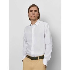 Рубашка JUST CLOTHES, размер 46, белый