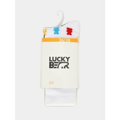 Носки Lucky Bear, комплект, 2 пары, размер 38-40, разноцветный