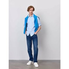 Джинсы JUST CLOTHES, размер 40/32, голубой