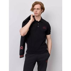Поло JUST CLOTHES, 1 шт., размер XL, черный