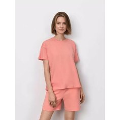 Футболка JUST CLOTHES, 1 шт., размер M, коралловый