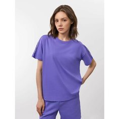 Футболка JUST CLOTHES, 1 шт., размер XL, фиолетовый