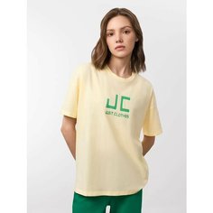 Футболка JUST CLOTHES, 1 шт., размер M, желтый