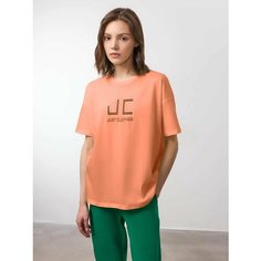 Футболка JUST CLOTHES, 1 шт., размер M, оранжевый