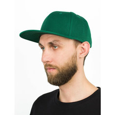 Бейсболка Kamukamu Бейсболка летняя с изогнутым козырьком Snapback цвет зеленый для мужчин, размер 58/62, зелeный