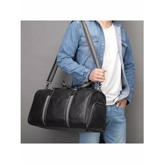 Сумка GENUINE LEATHER, черная кожа