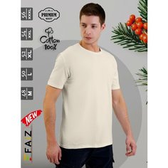 Футболка faiz _, размер 50(L), молочный ФАЙЗ