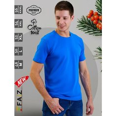 Футболка faiz _, размер 50(L), cиний ФАЙЗ