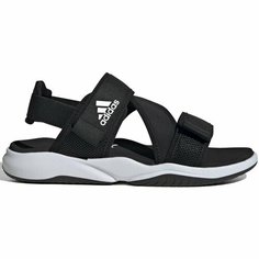 Шлепанцы adidas, размер 40.5, черный/белый